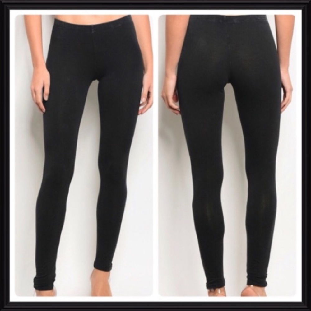 🌟 BUNDLE ONLY Vintage Wash Black Leggings - Picture 3 of 10